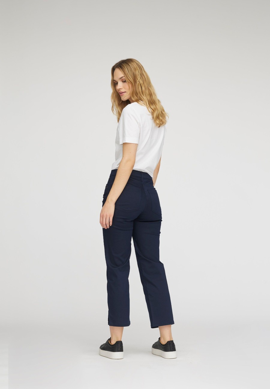 Silhouette Laurie | Amelia Slit Straight Crop - Navy