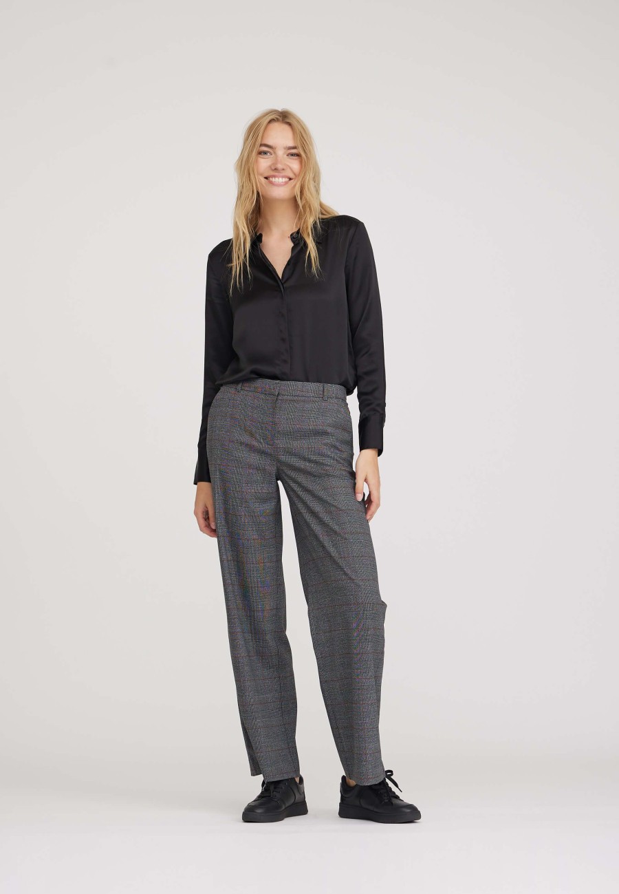 Silhouette Laurie | Loose June - Longueur Moyenne - Carreaux Tartan Anthracite