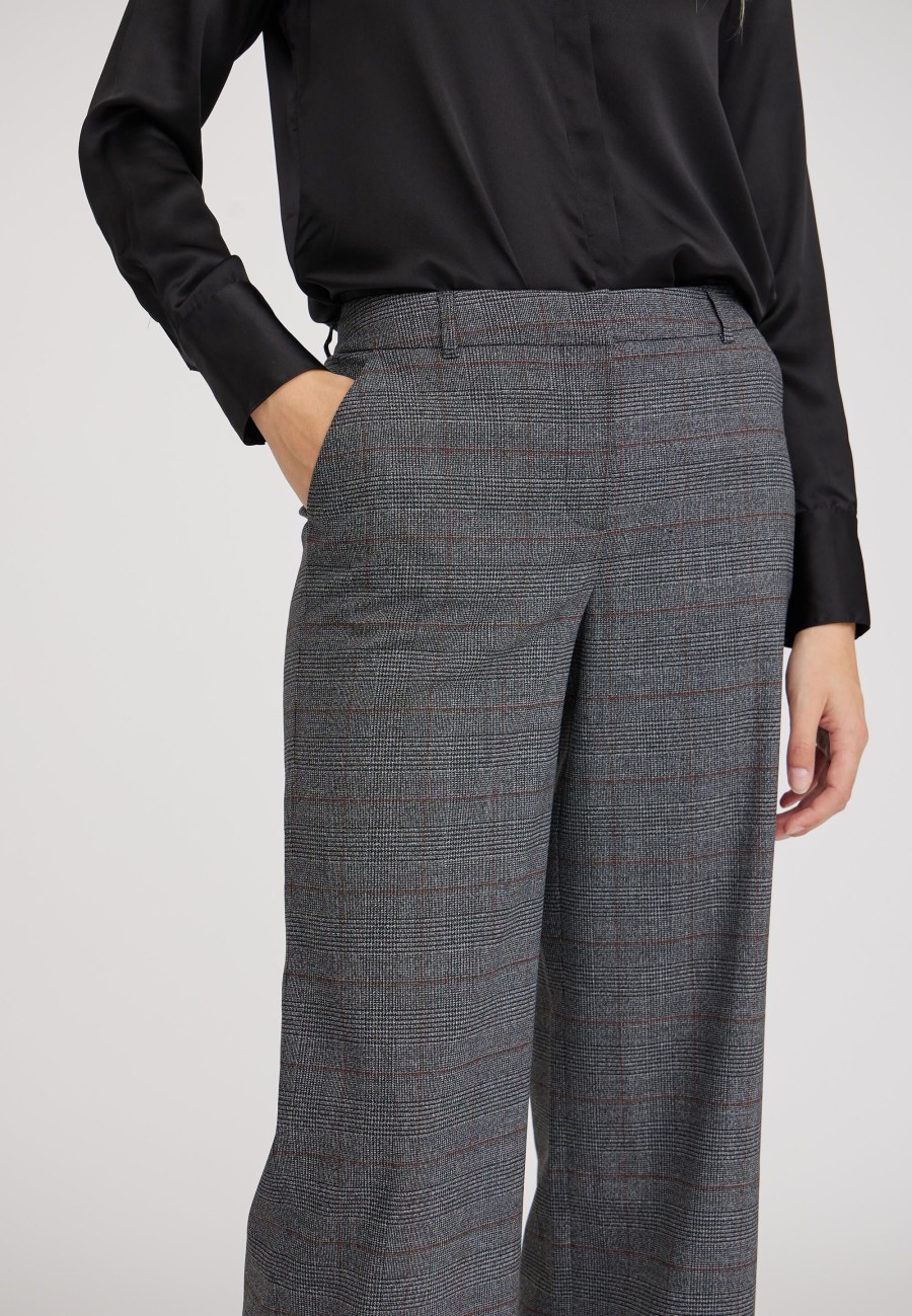 Silhouette Laurie | Loose June - Longueur Moyenne - Carreaux Tartan Anthracite