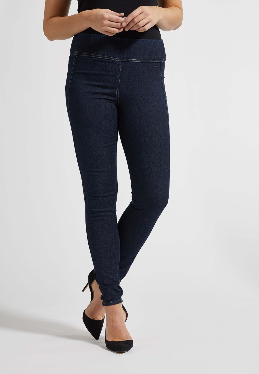 Length Laurie | Zoey Skinny - Longueur Courte - Denim Bleu Fonce