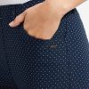 Silhouette Laurie | Grace Slim Capri - Navy White Dots