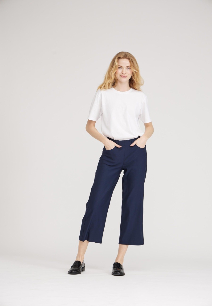 Silhouette Laurie | Crop Top Ample Donna - Marine