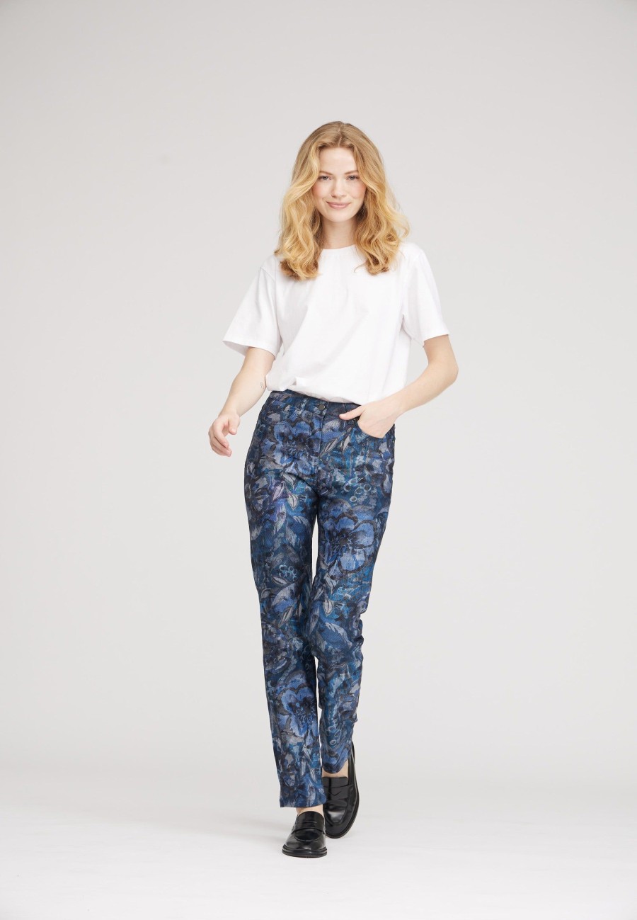 Silhouette Laurie | Charlotte Regular - Medium Length - Navy Print