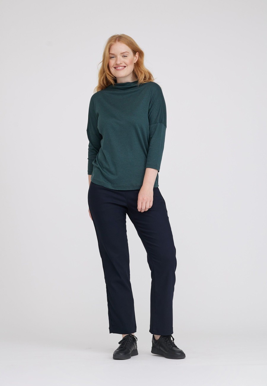 Tops Laurie | Blouse En Jersey Esther - Vert Fonce