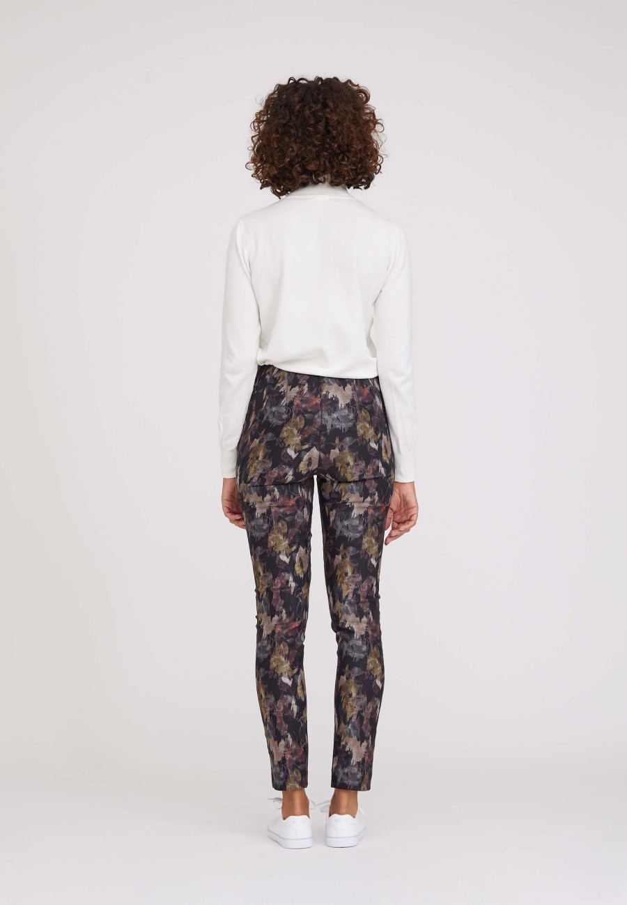 Silhouette Laurie | Grace Slim - Short Length - Darkest Green Print