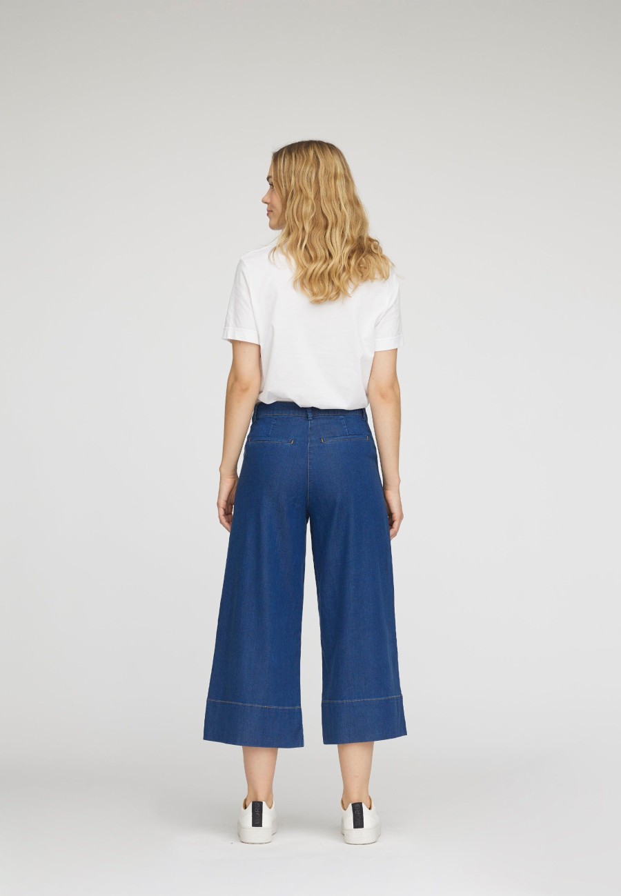 Silhouette Laurie | Rachel Loose Crop - Denim Bleu Moyen