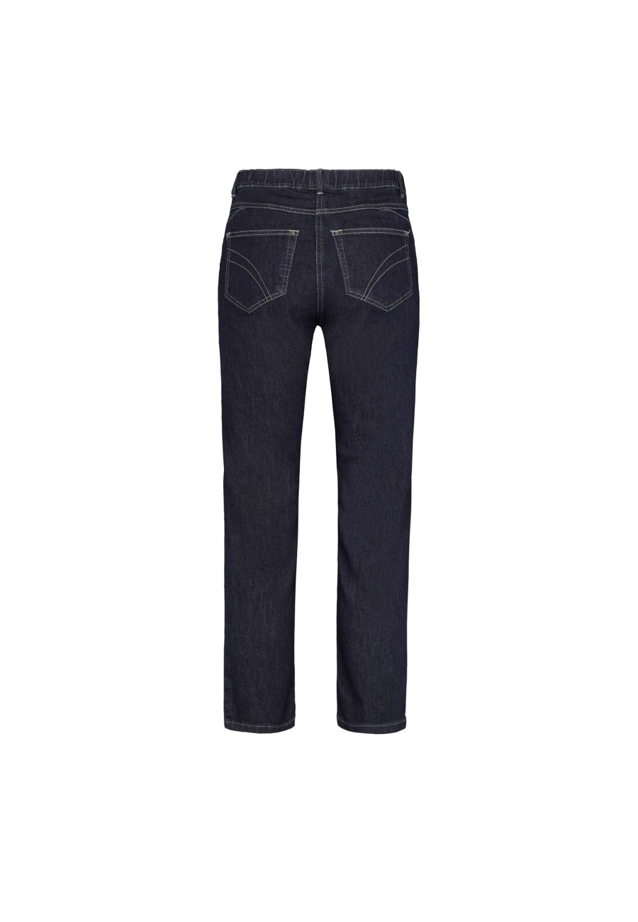 Silhouette Laurie | Helen Straight - Medium Length - Dark Blue Denim