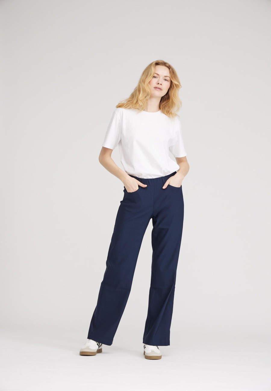 Silhouette Laurie | Donna Loose - Longueur Moyenne - Marine