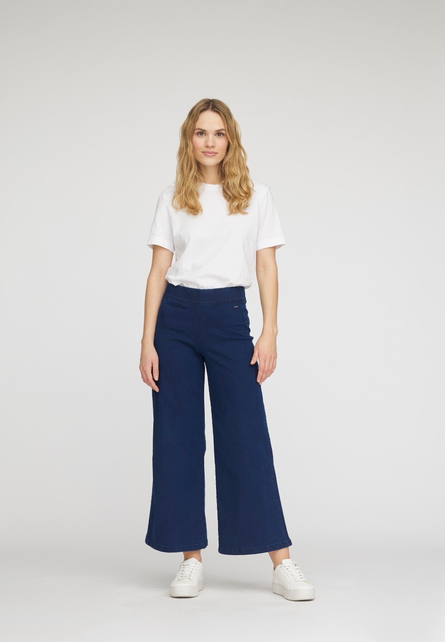 Silhouette Laurie | Serene Loose - Longueur Extra Courte - Denim Bleu Fonce