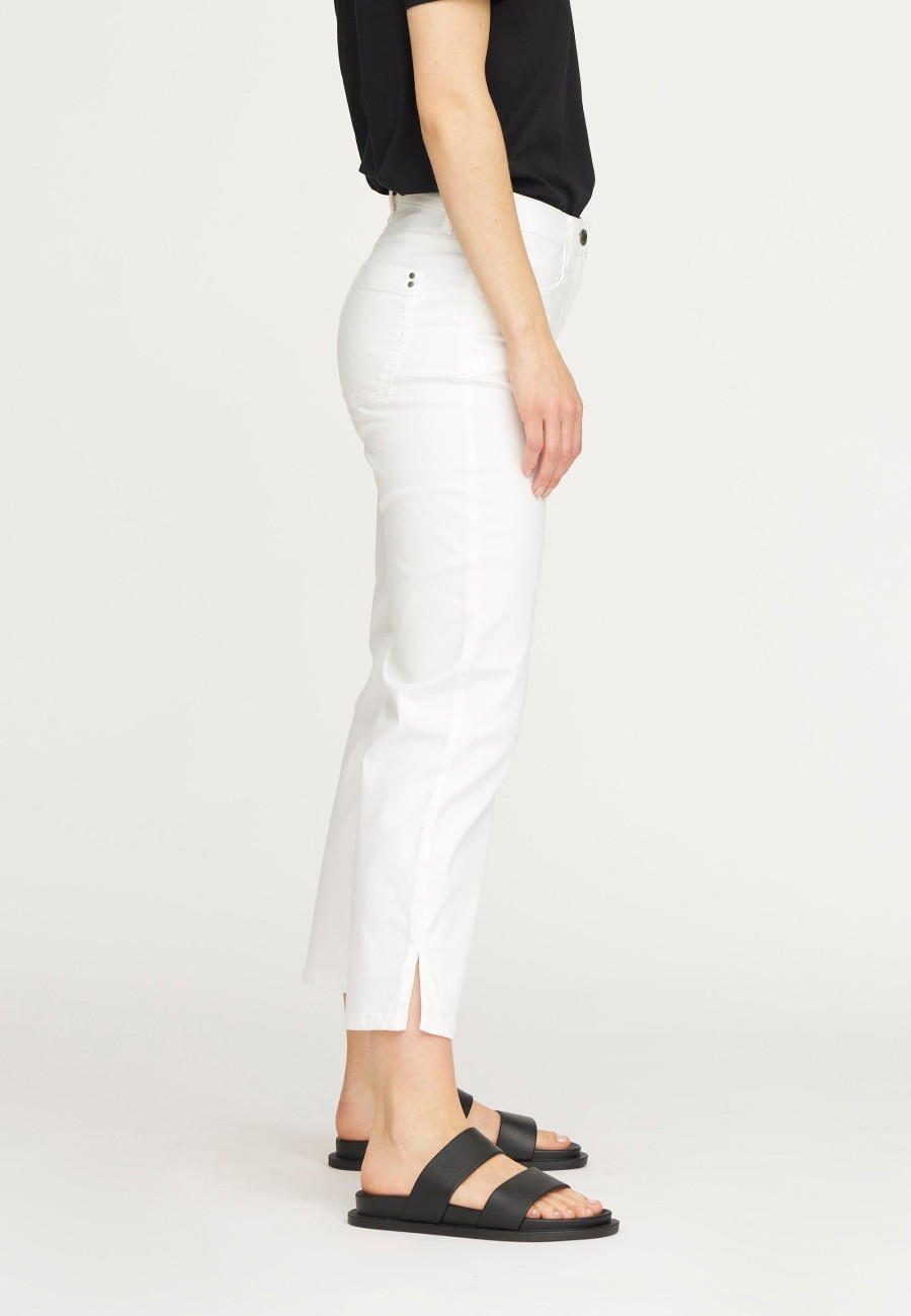 Silhouette Laurie | Amelia Slit Straight Crop - White