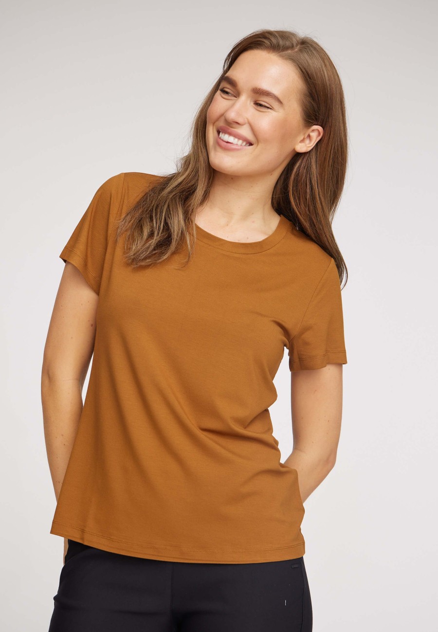 Tops Laurie | T-Shirt En Jersey Amanda - Bronze