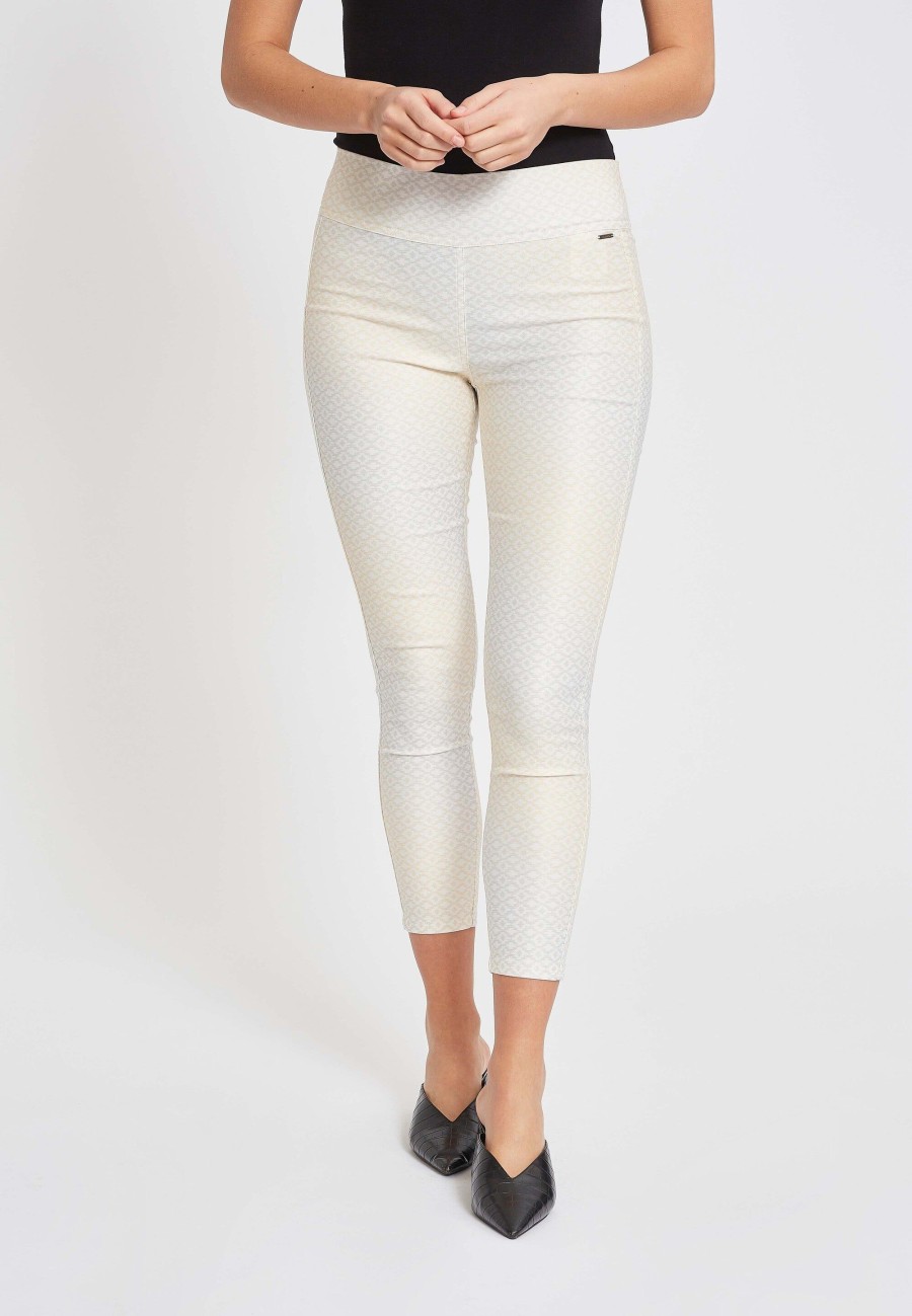 Length Laurie | Maya 2 Skinny Crop - Brillant Argent Dore